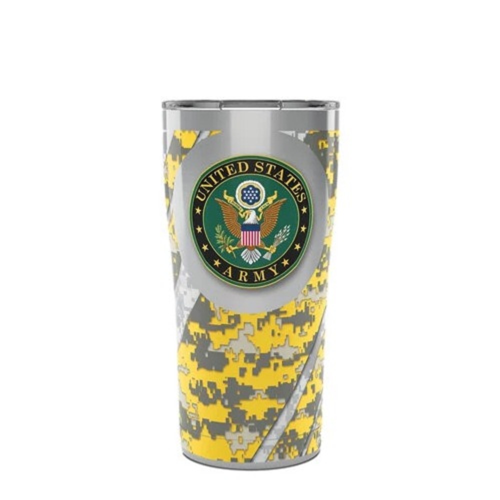 Tervis Stainless Steel Military Tumbler With Slider Lid - US Army, 20 OZ